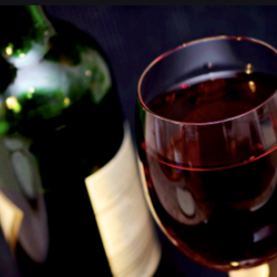 Bouteille de vin rouge